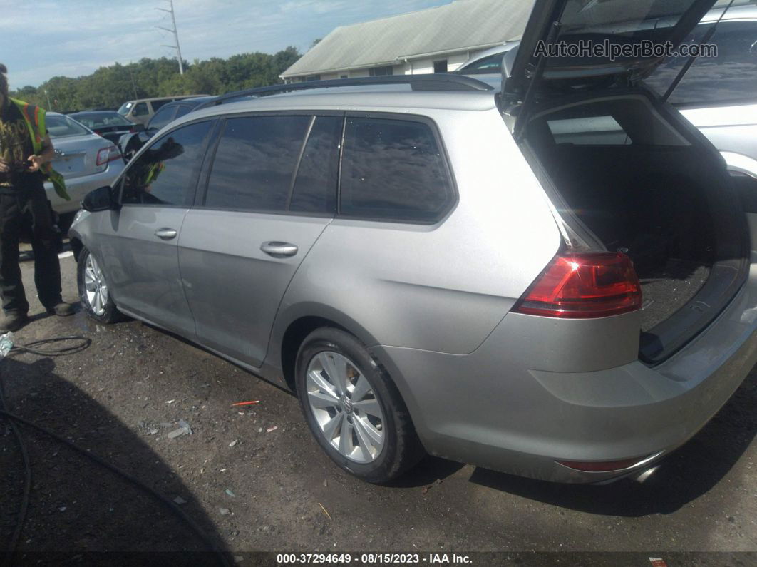 2017 Volkswagen Golf Sportwagen S Silver vin: 3VW017AU0HM537819