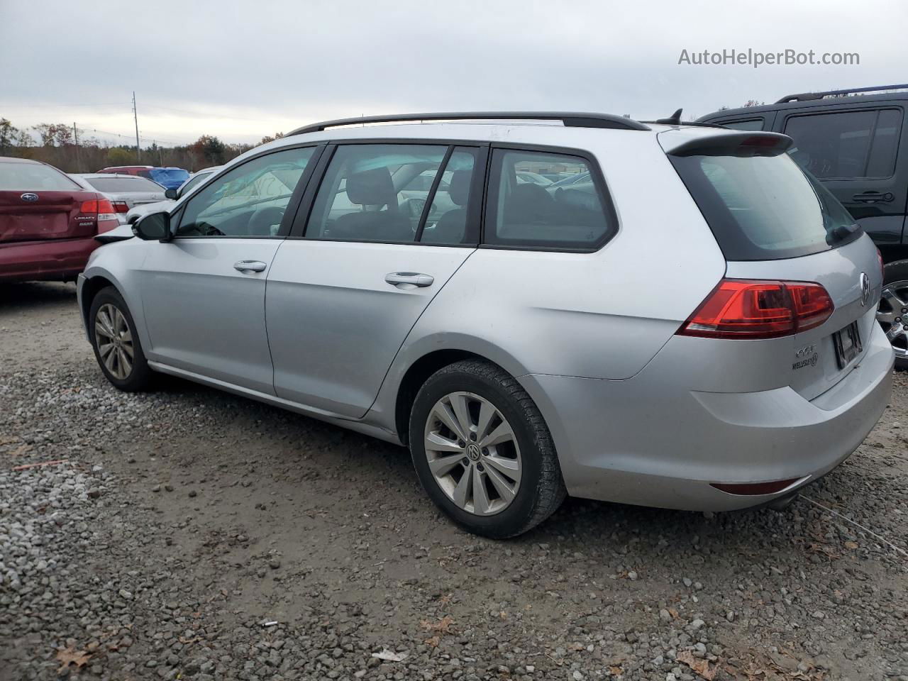 2017 Volkswagen Golf Sportwagen S Silver vin: 3VW017AU1HM515876