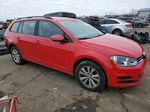 2017 Volkswagen Golf Sportwagen S Red vin: 3VW017AU4HM545003