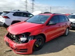 2017 Volkswagen Golf Sportwagen S Red vin: 3VW017AU7HM533752