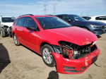 2017 Volkswagen Golf Sportwagen S Red vin: 3VW017AU7HM533752