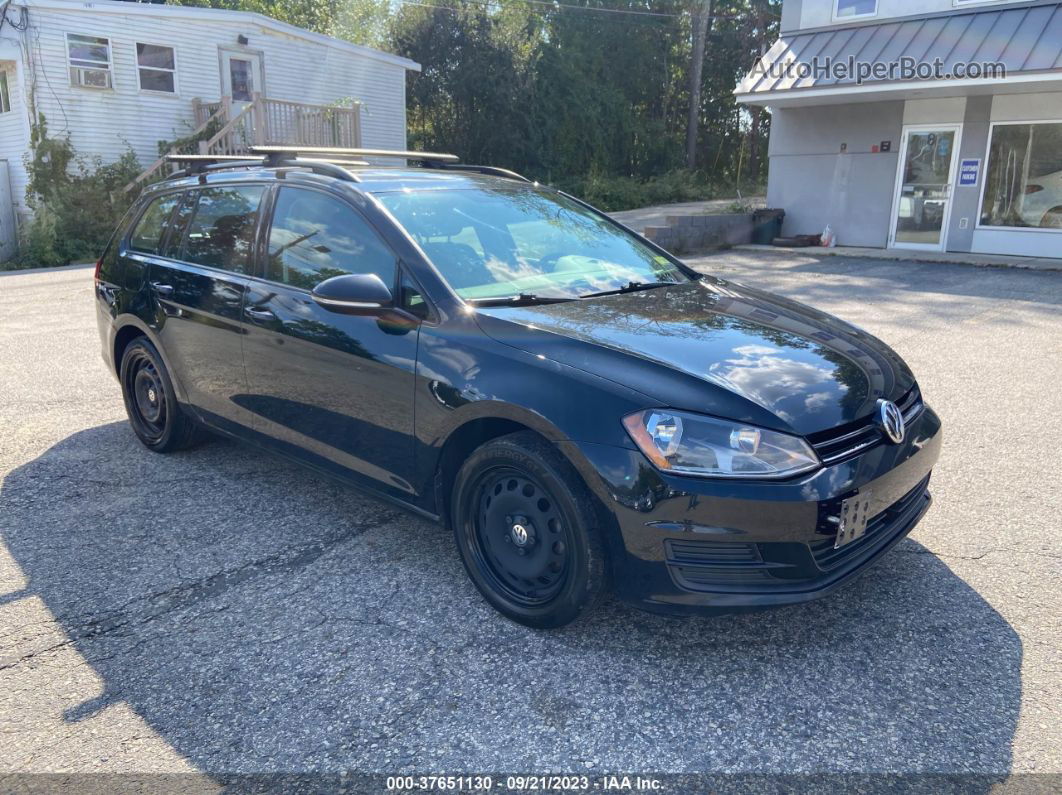 2017 Volkswagen Golf Sportwagen S Black vin: 3VW017AU8HM502851