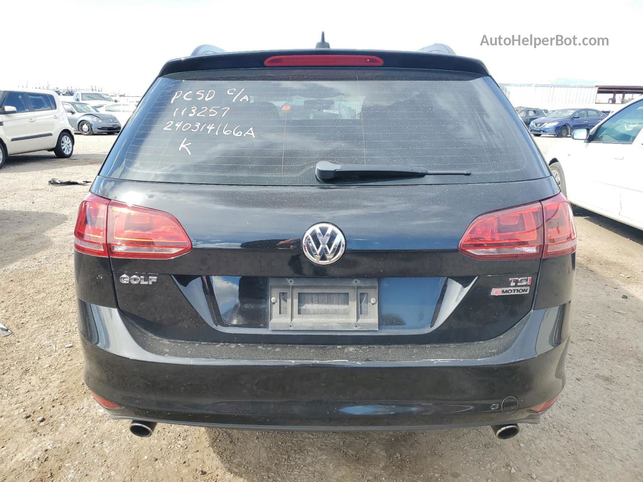 2017 Volkswagen Golf Sportwagen S Black vin: 3VW017AU8HM505037