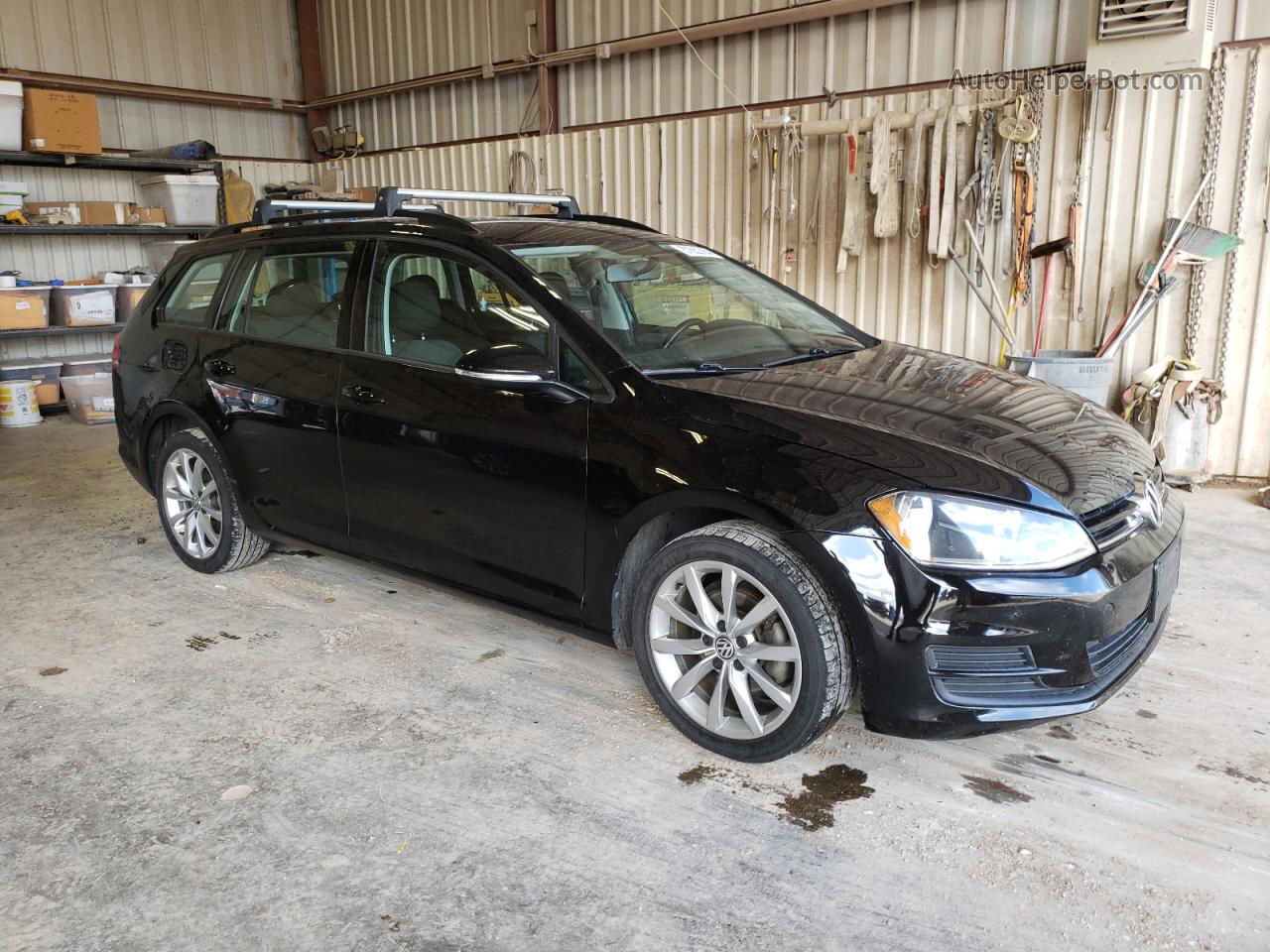 2017 Volkswagen Golf Sportwagen S Black vin: 3VW017AUXHM511728