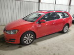 2017 Volkswagen Golf Sportwagen S Red vin: 3VW017AUXHM532742