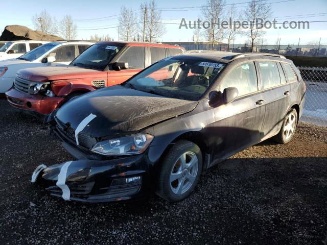 2017 Volkswagen Golf Sportwagen S Black vin: 3VW017AUXHM542297