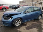 2016 Volkswagen Golf S Синий vin: 3VW117AU0GM066709