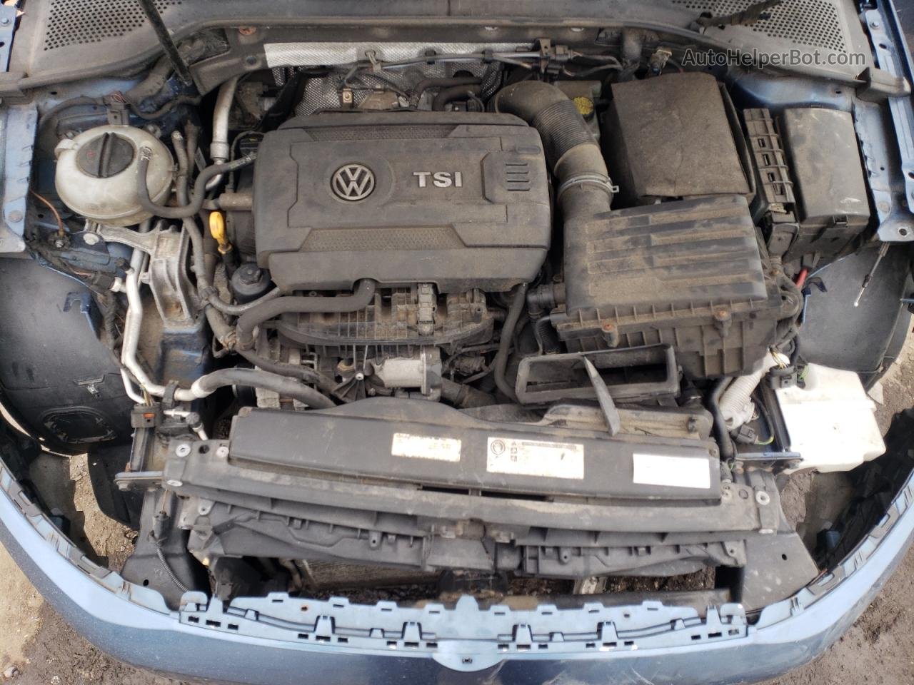 2016 Volkswagen Golf S Синий vin: 3VW117AU0GM066709