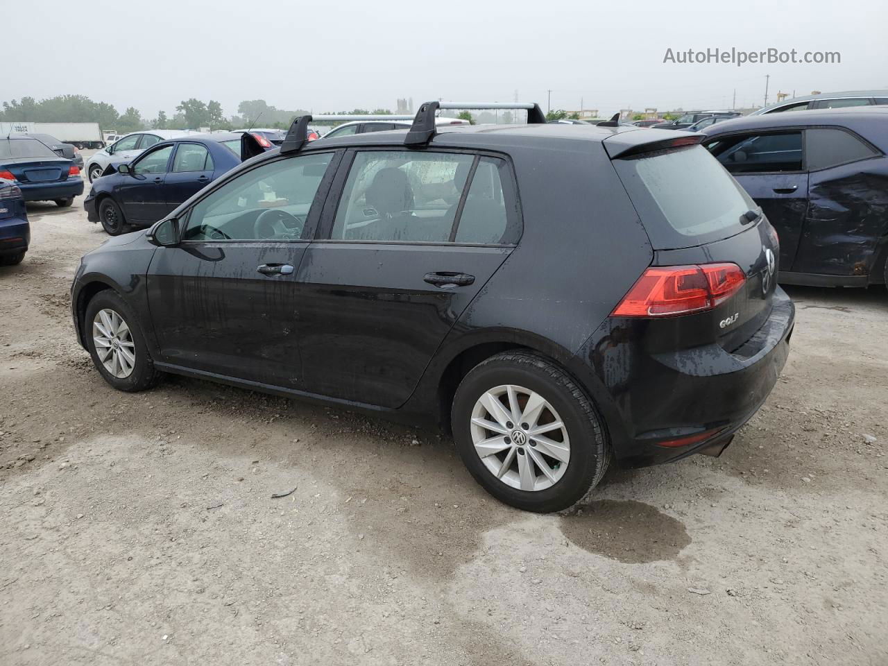 2016 Volkswagen Golf S Black vin: 3VW117AU1GM040152