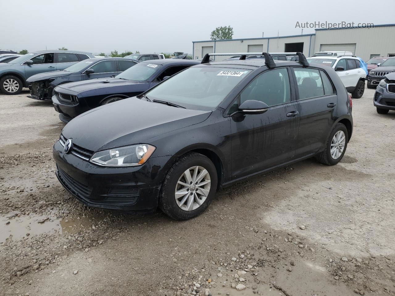 2016 Volkswagen Golf S Black vin: 3VW117AU1GM040152