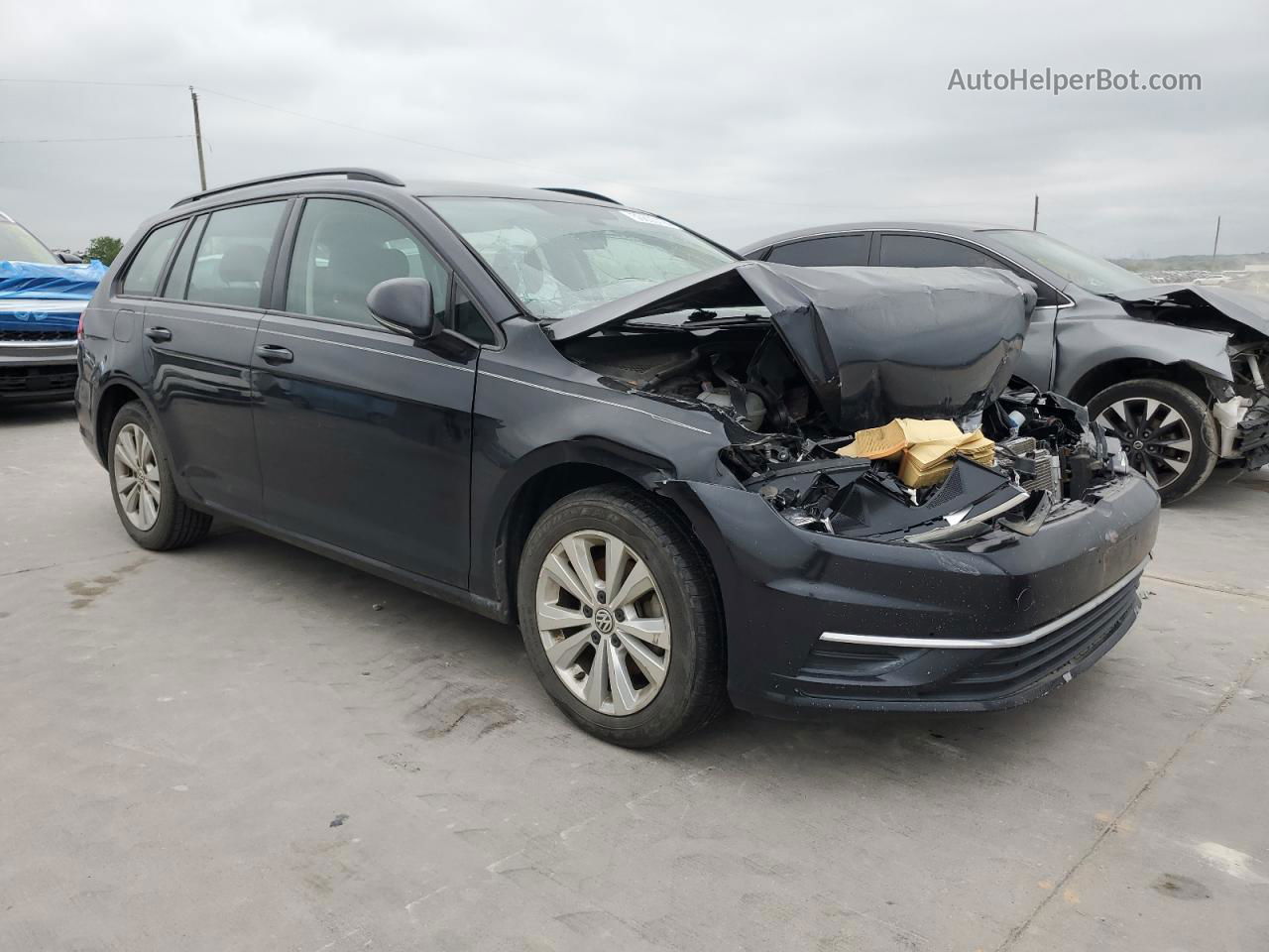 2019 Volkswagen Golf Sportwagen S Black vin: 3VW117AU1KM508518