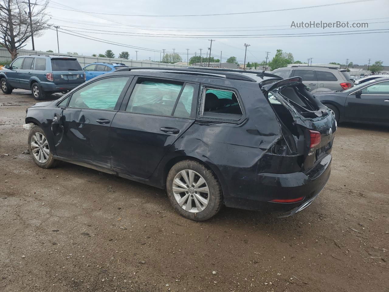 2019 Volkswagen Golf Sportwagen S Black vin: 3VW117AU2KM508950