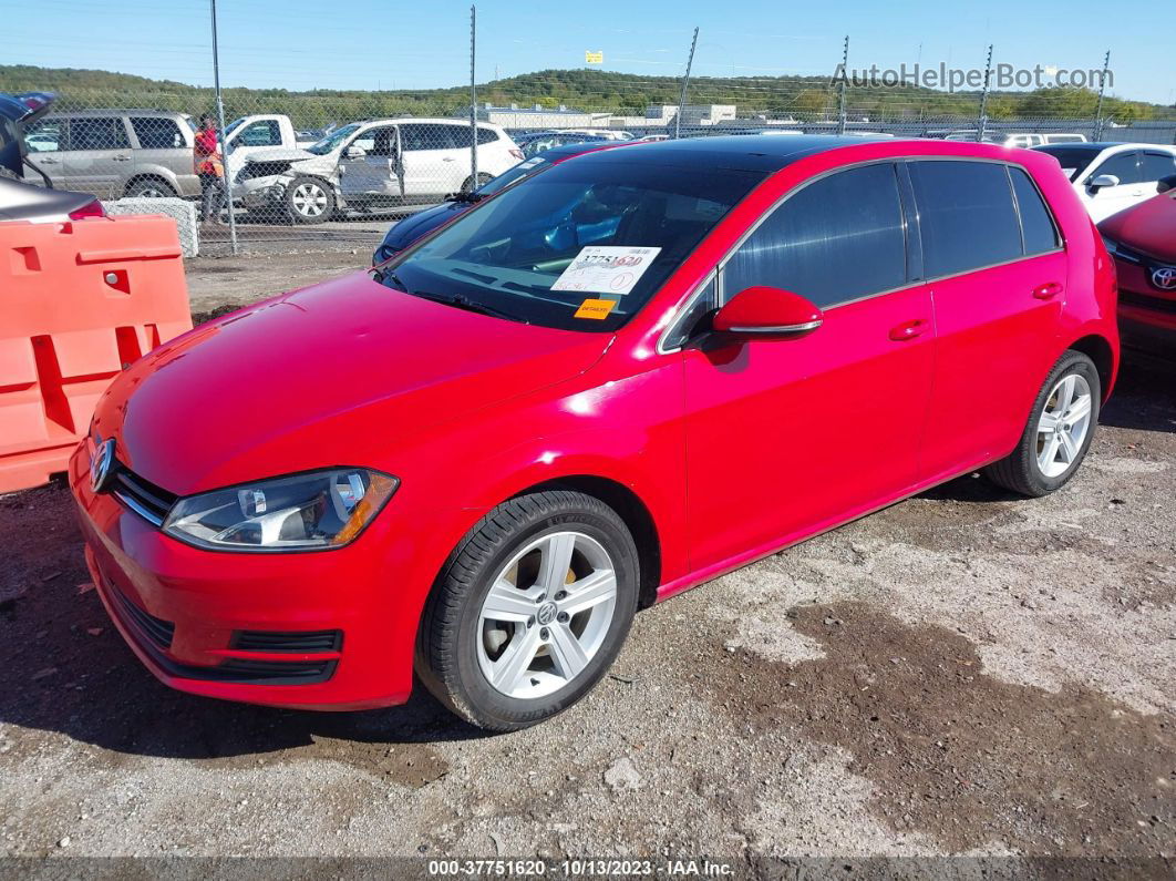 2017 Volkswagen Golf Tsi S 4-door/tsi Wolfsburg Edition 4-door Red vin: 3VW117AU3HM021748