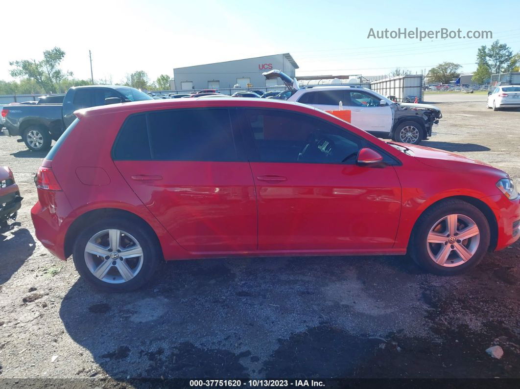 2017 Volkswagen Golf Tsi S 4-door/tsi Wolfsburg Edition 4-door Red vin: 3VW117AU3HM021748