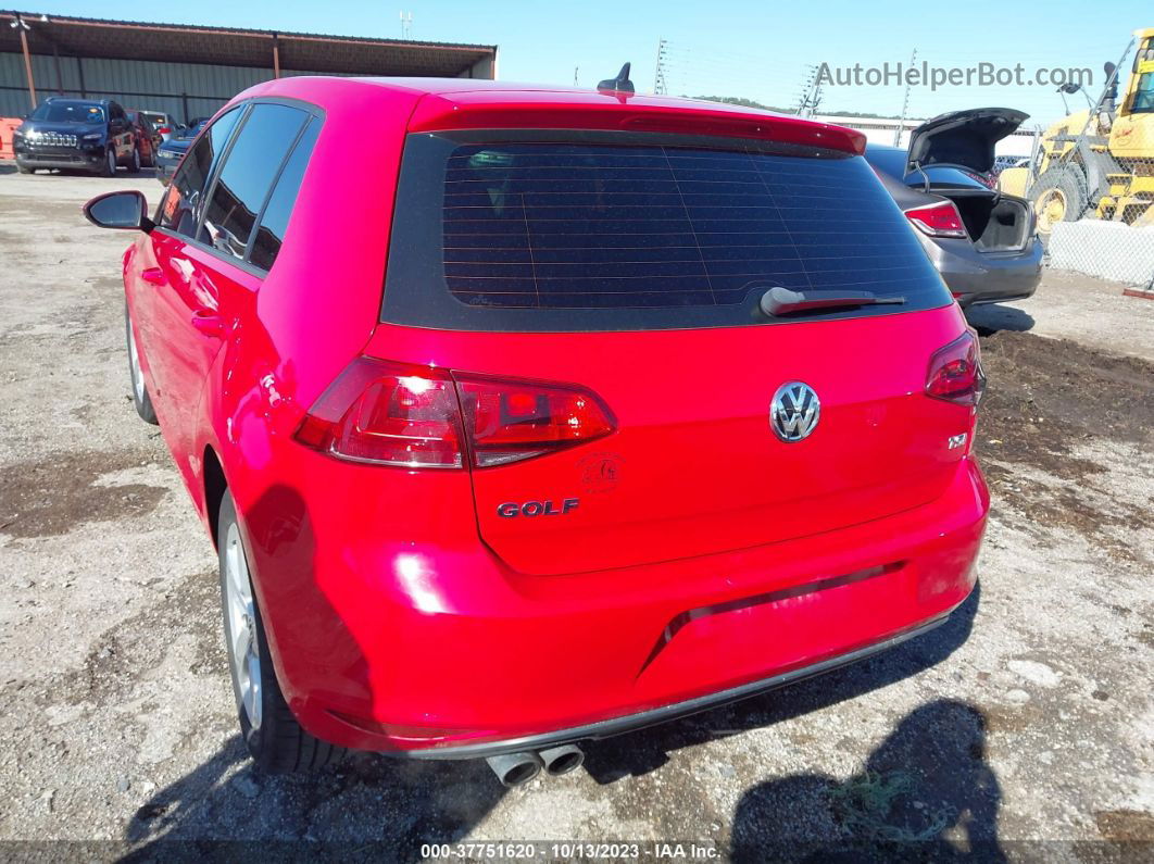 2017 Volkswagen Golf Tsi S 4-door/tsi Wolfsburg Edition 4-door Red vin: 3VW117AU3HM021748