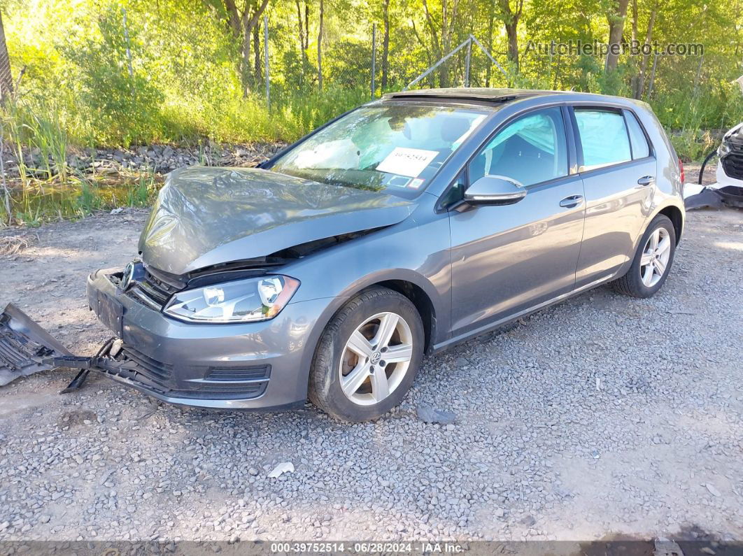 2017 Volkswagen Golf Tsi Wolfsburg Edition 4-door Gray vin: 3VW117AU5HM004126