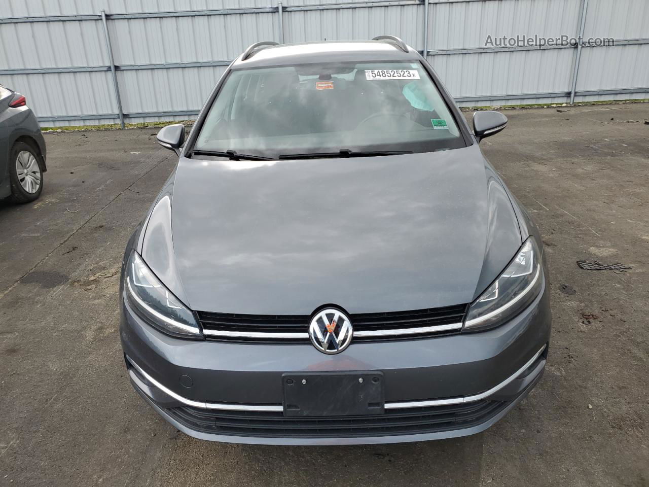 2019 Volkswagen Golf Sportwagen S Gray vin: 3VW117AU5KM509462