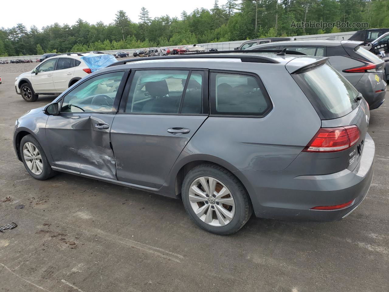 2019 Volkswagen Golf Sportwagen S Gray vin: 3VW117AU5KM509462