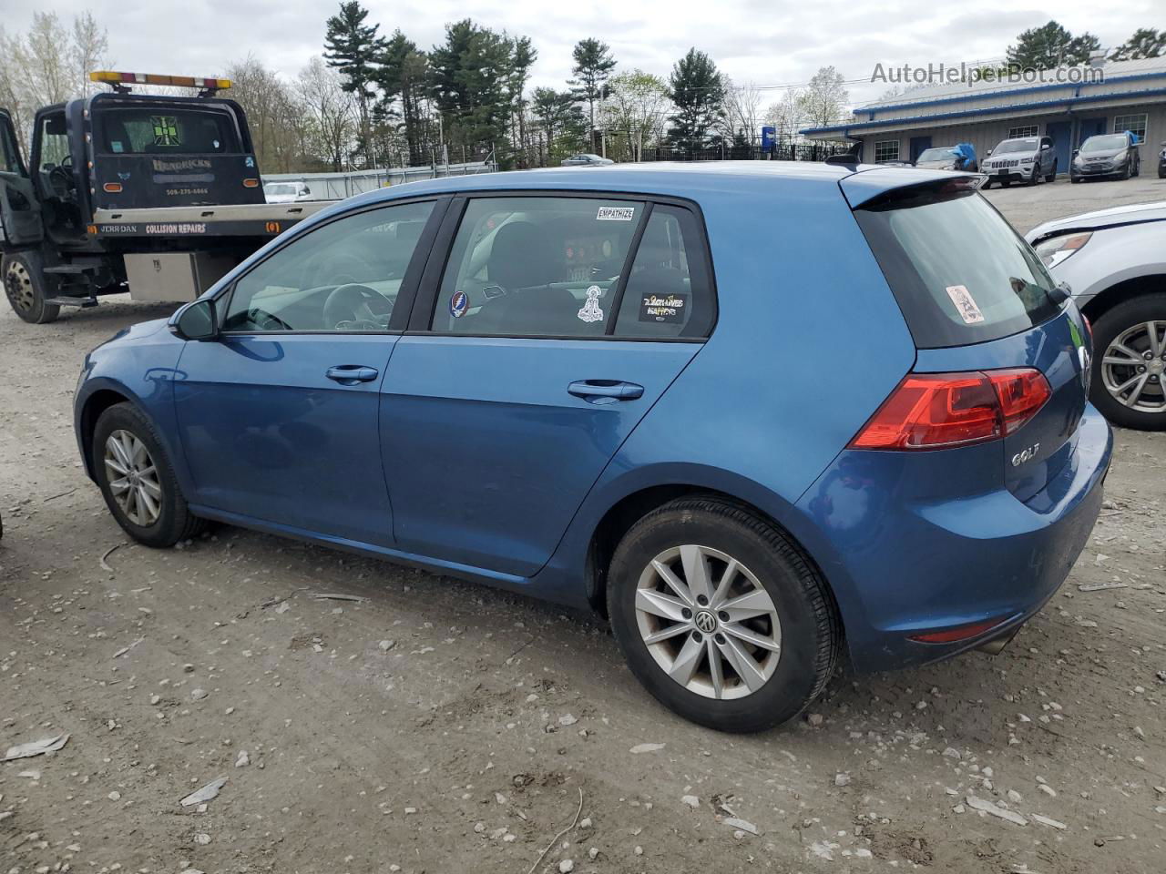 2016 Volkswagen Golf S Blue vin: 3VW117AU6GM022441