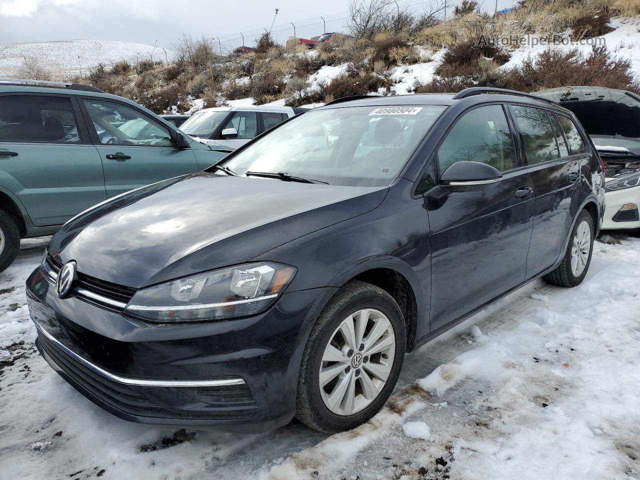 2019 Volkswagen Golf Sportwagen S Black vin: 3VW117AU6KM501399