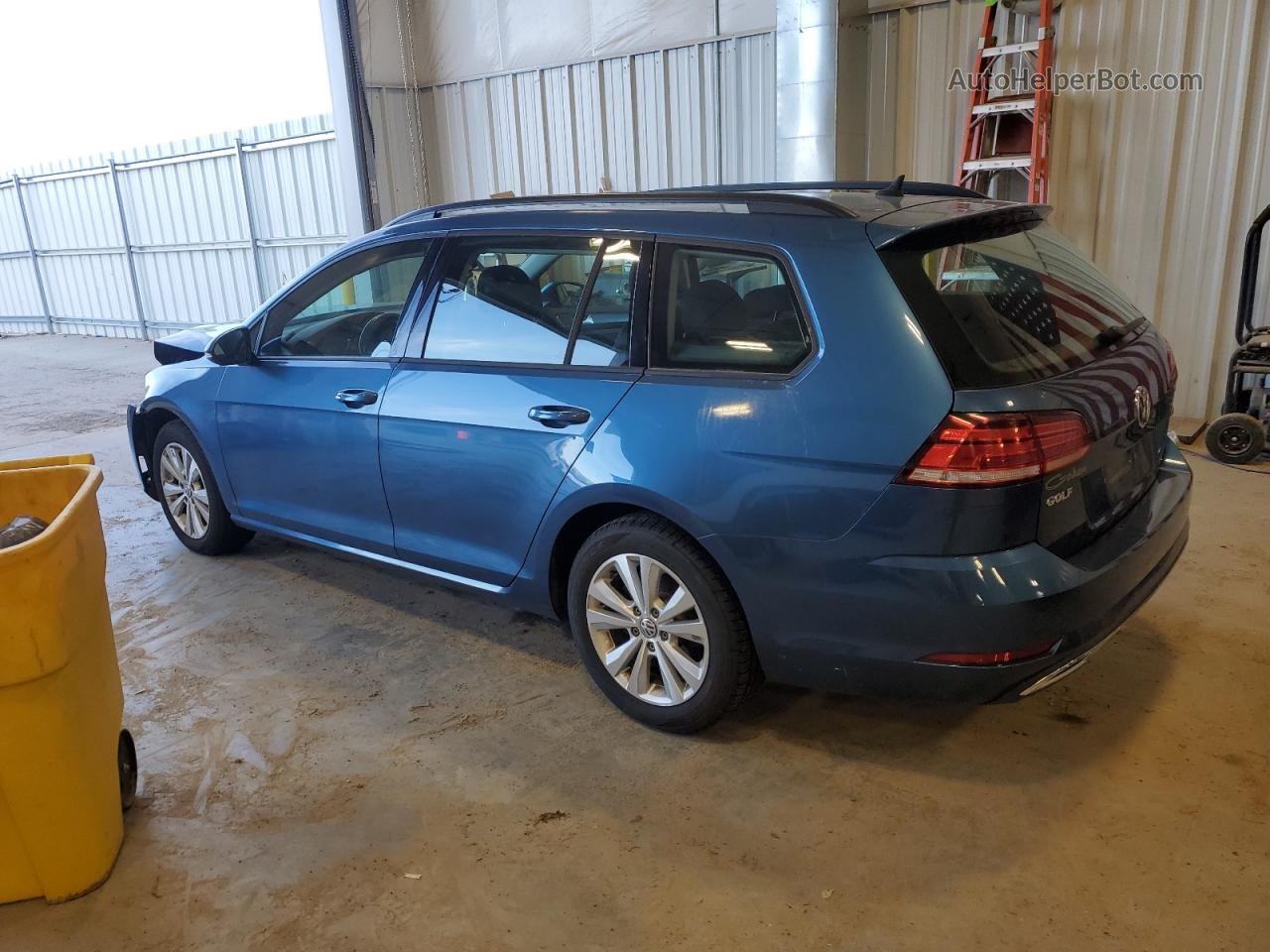 2019 Volkswagen Golf Sportwagen S Blue vin: 3VW117AU8KM509715