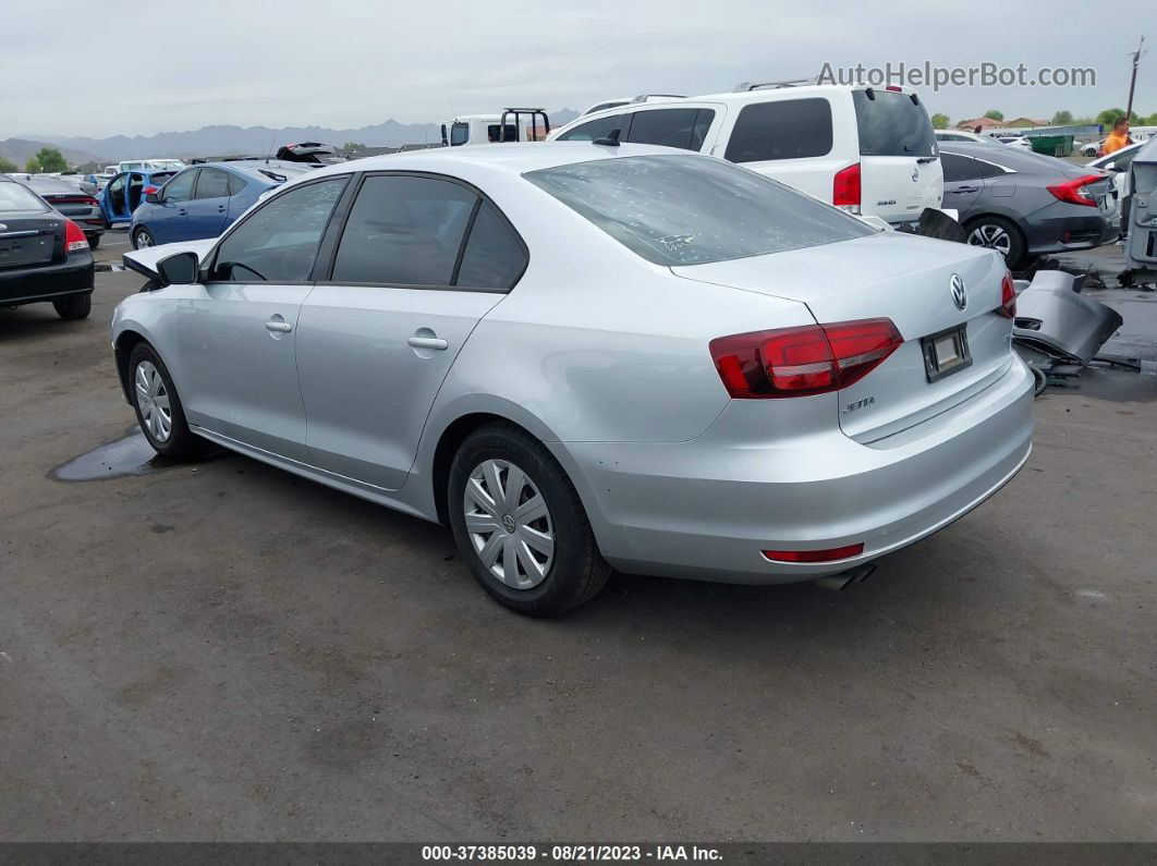 2016 Volkswagen Jetta Sedan 1.4t S W/technology Silver vin: 3VW167AJ1GM281734