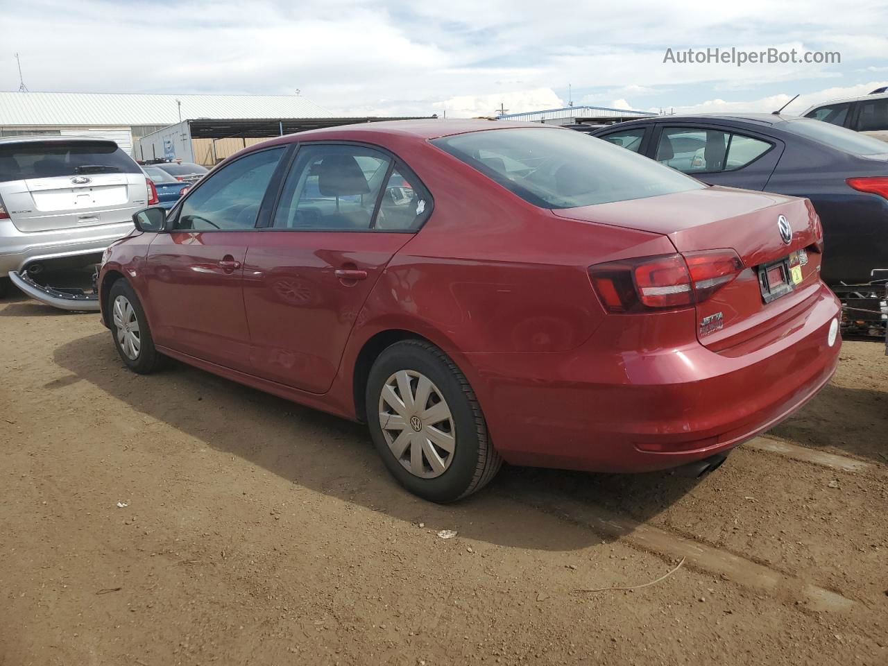 2016 Volkswagen Jetta S Red vin: 3VW167AJ1GM282799