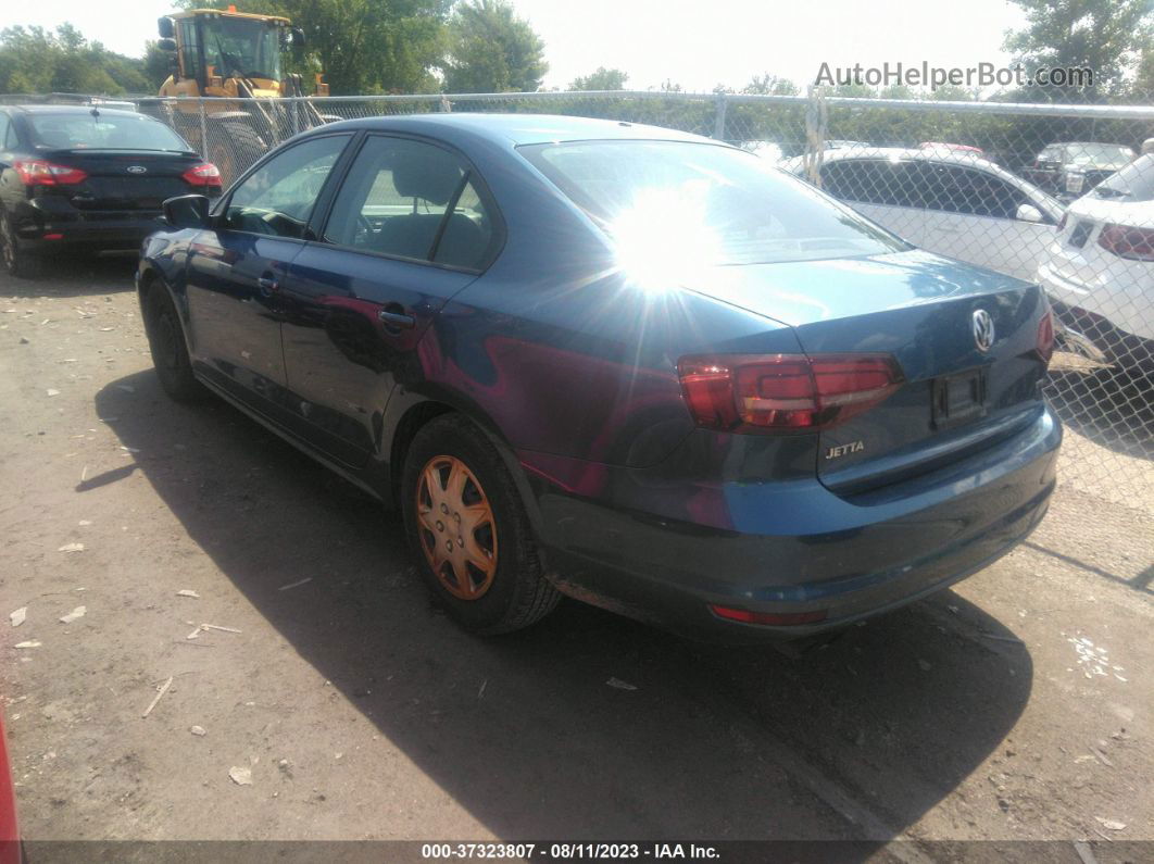 2016 Volkswagen Jetta Sedan 1.4t S Blue vin: 3VW167AJ1GM371496