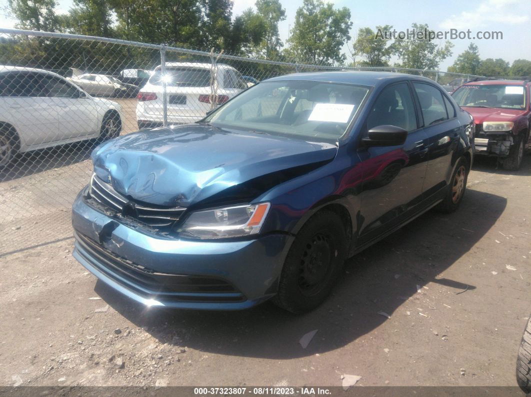 2016 Volkswagen Jetta Sedan 1.4t S Синий vin: 3VW167AJ1GM371496