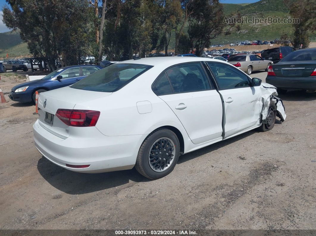 2016 Volkswagen Jetta 1.4t S White vin: 3VW167AJ1GM382255