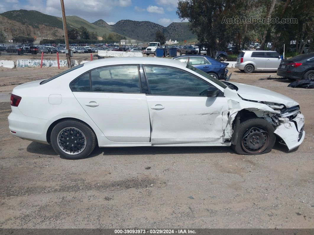 2016 Volkswagen Jetta 1.4t S White vin: 3VW167AJ1GM382255