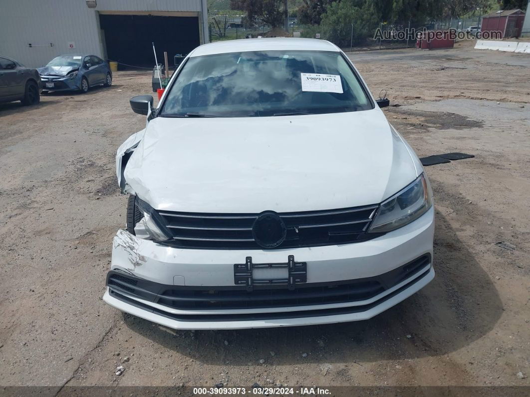 2016 Volkswagen Jetta 1.4t S White vin: 3VW167AJ1GM382255