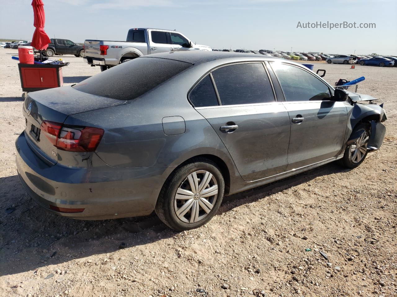 2017 Volkswagen Jetta S Gray vin: 3VW167AJ1HM360788