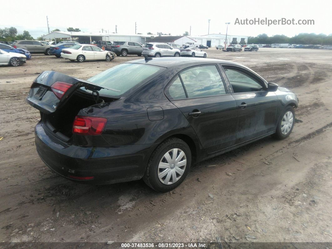 2016 Volkswagen Jetta 1.4t S Black vin: 3VW167AJ2GM288207