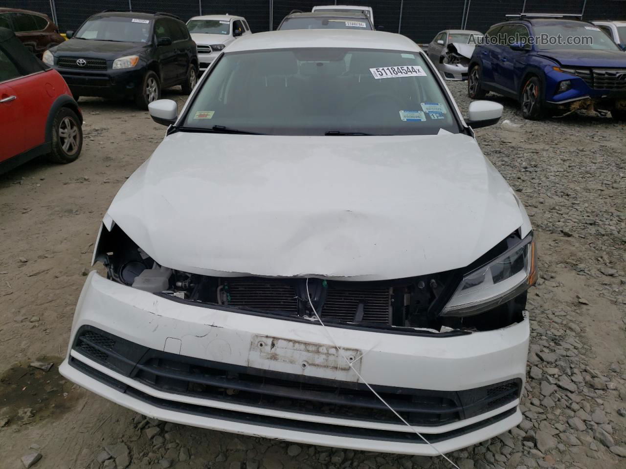 2017 Volkswagen Jetta S Белый vin: 3VW167AJ2HM251496