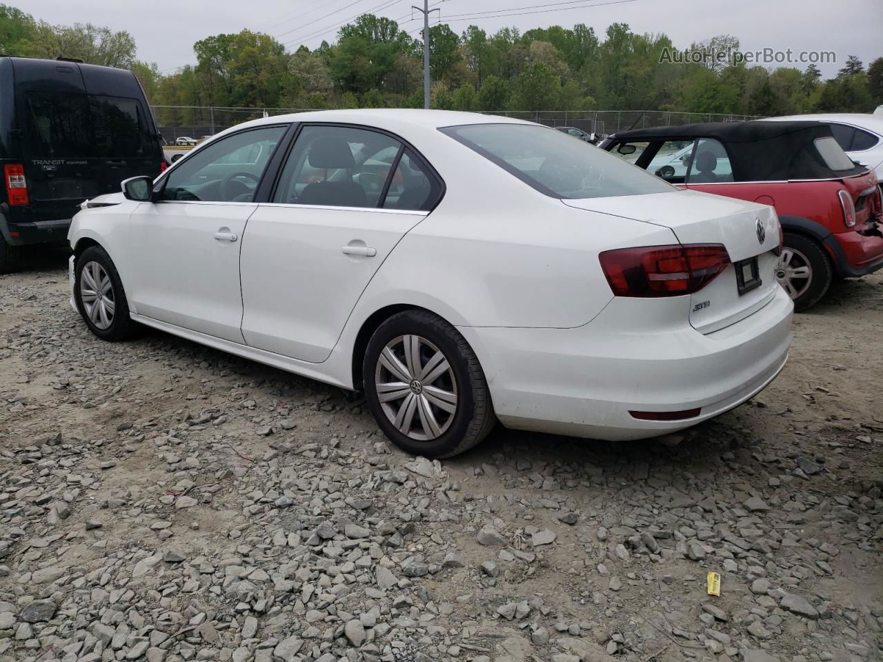 2017 Volkswagen Jetta S White vin: 3VW167AJ2HM251496