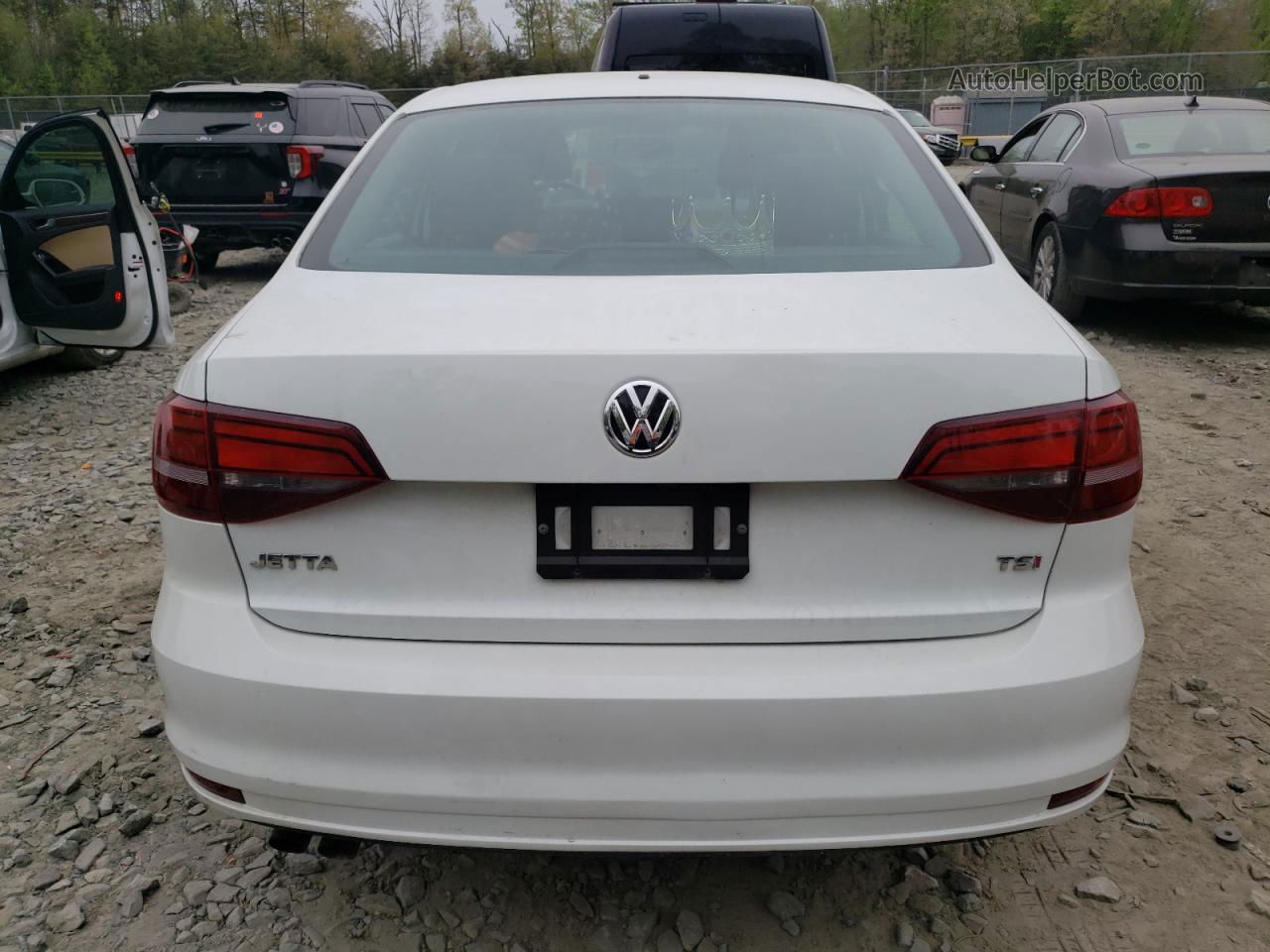 2017 Volkswagen Jetta S White vin: 3VW167AJ2HM251496