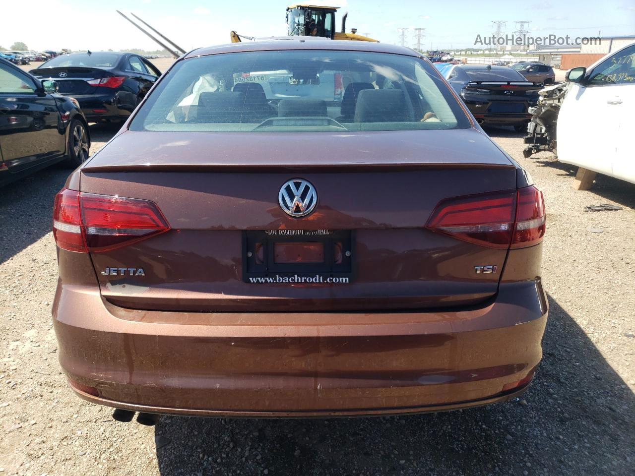 2017 Volkswagen Jetta S Brown vin: 3VW167AJ2HM318078