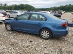 2016 Volkswagen Jetta S Синий vin: 3VW167AJ3GM284134