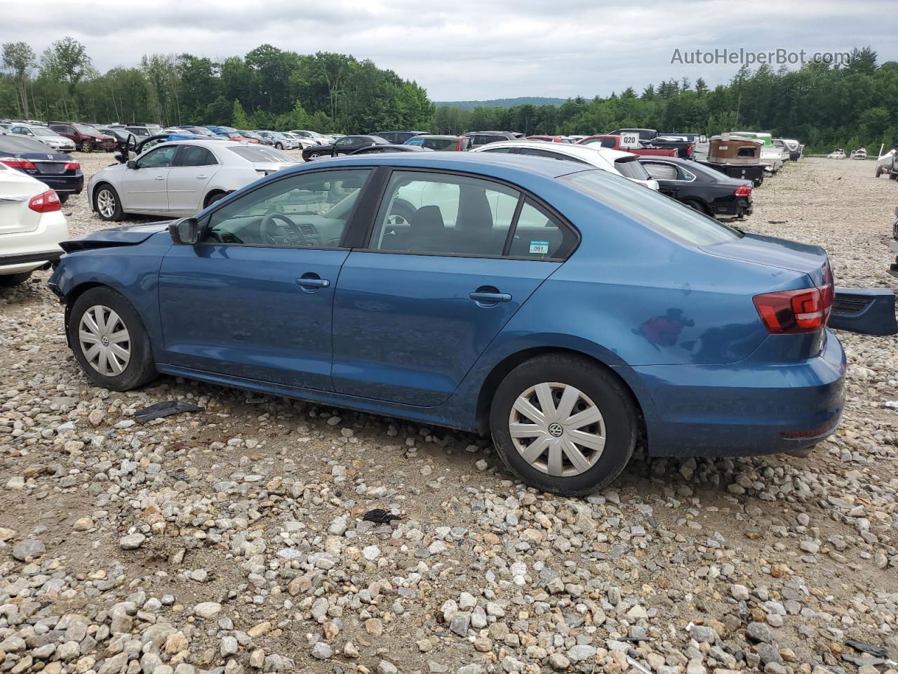 2016 Volkswagen Jetta S Blue vin: 3VW167AJ3GM284134