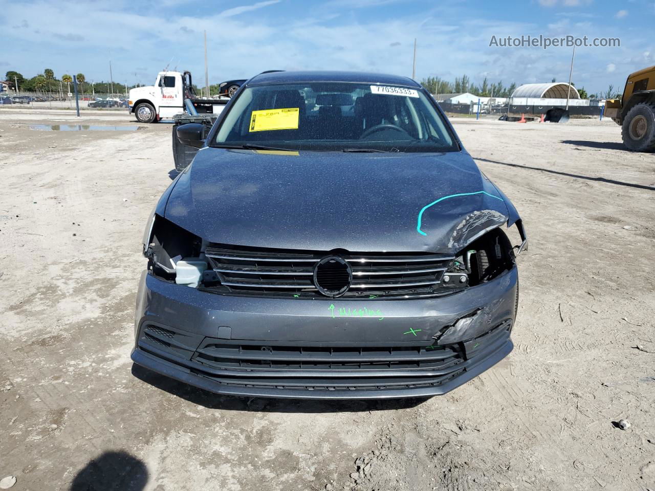 2016 Volkswagen Jetta S Серый vin: 3VW167AJ3GM319464