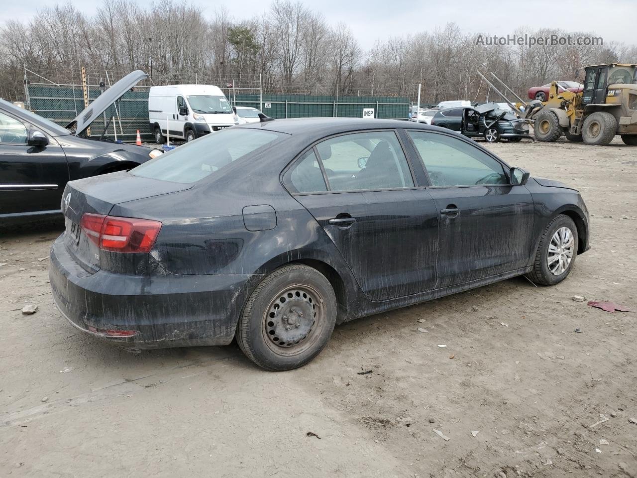 2016 Volkswagen Jetta S Black vin: 3VW167AJ3GM411805