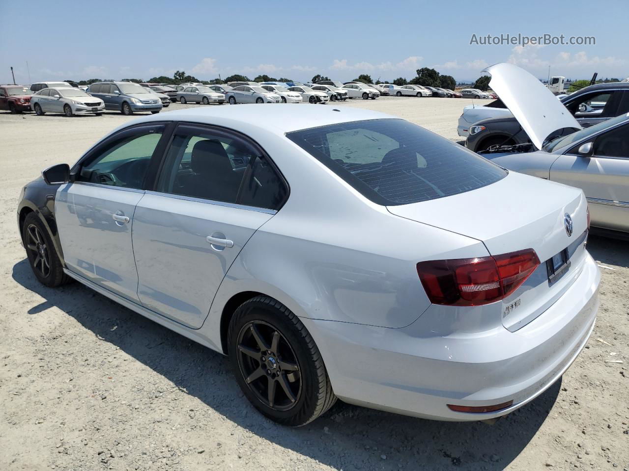 2017 Volkswagen Jetta S Белый vin: 3VW167AJ3HM320972