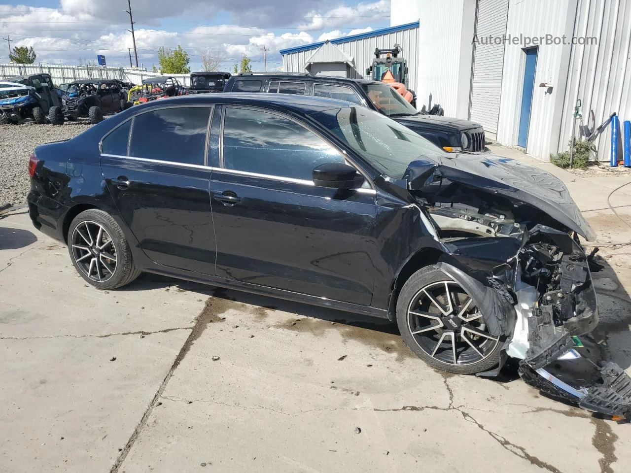 2017 Volkswagen Jetta S Black vin: 3VW167AJ4HM221528