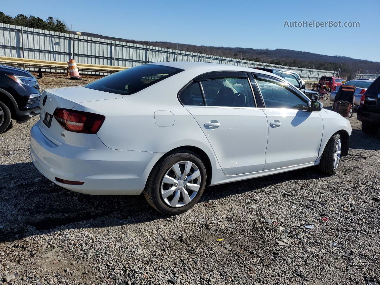 2017 Volkswagen Jetta S White vin: 3VW167AJ4HM398239