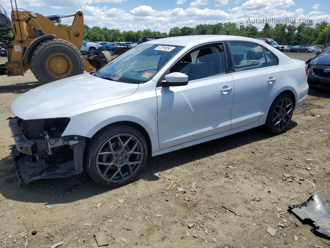 2017 Volkswagen Jetta S White vin: 3VW167AJ4HM405612