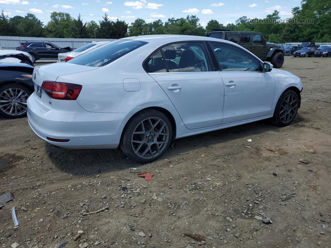 2017 Volkswagen Jetta S White vin: 3VW167AJ4HM405612