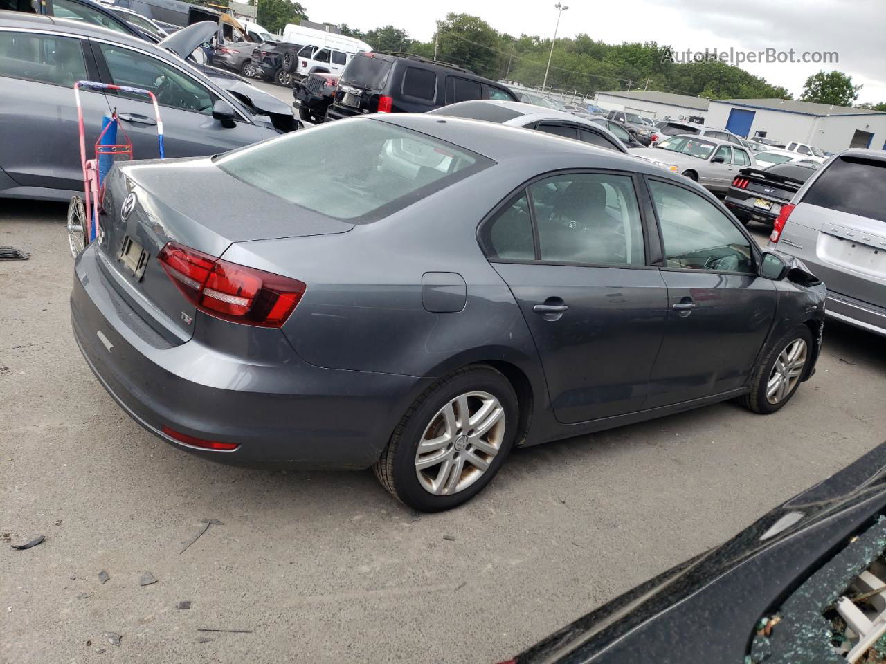 2018 Volkswagen Jetta S Gray vin: 3VW167AJ4JM206906