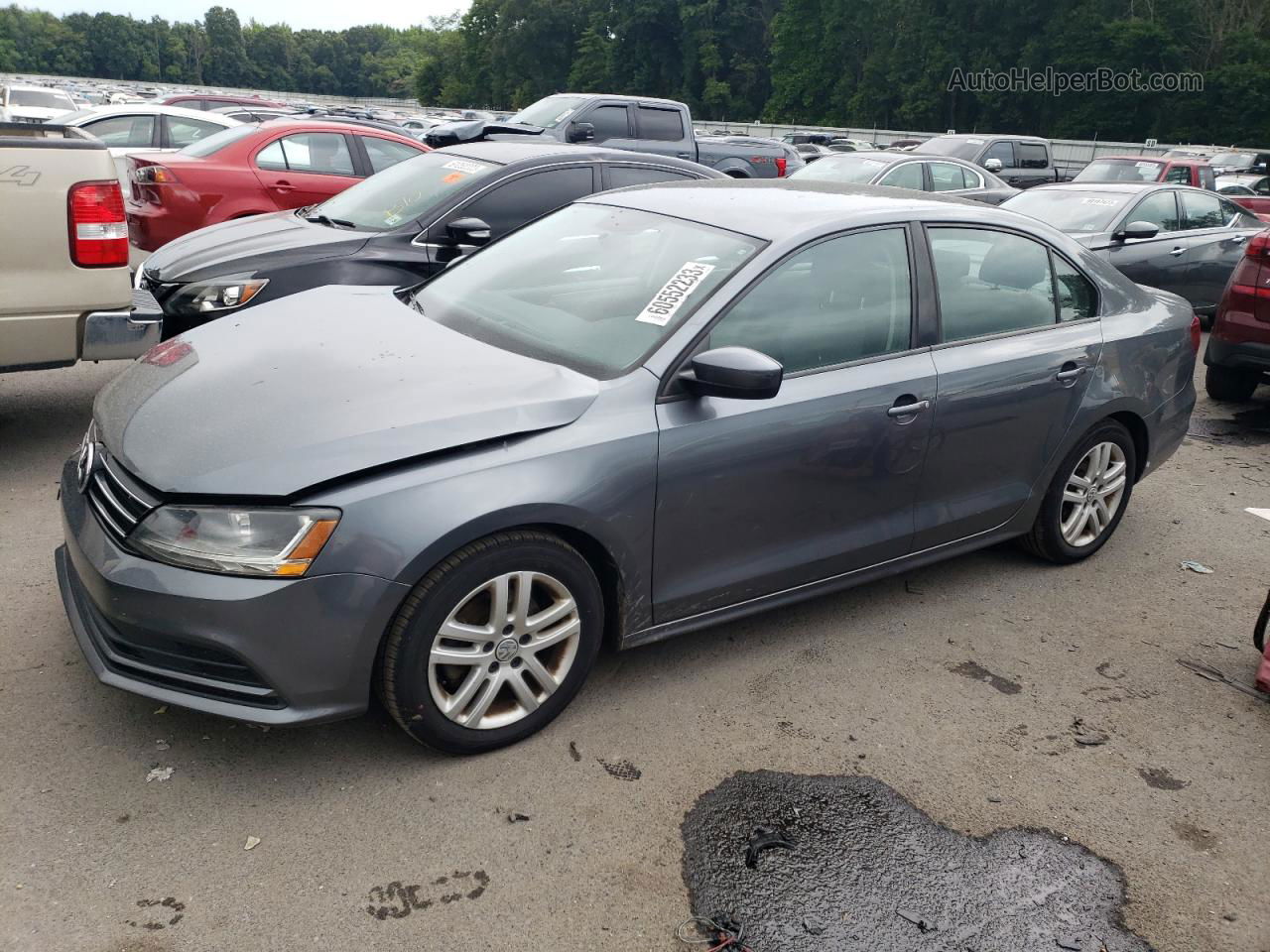 2018 Volkswagen Jetta S Gray vin: 3VW167AJ4JM206906