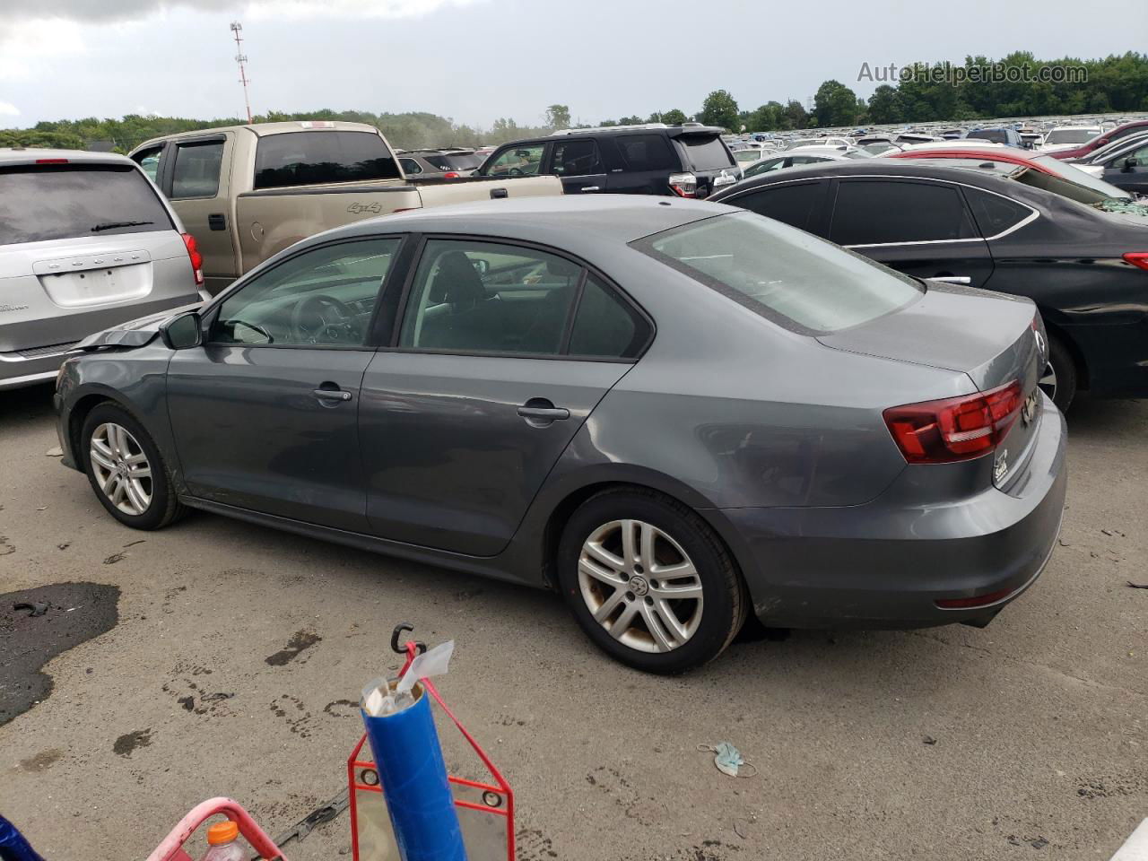 2018 Volkswagen Jetta S Gray vin: 3VW167AJ4JM206906